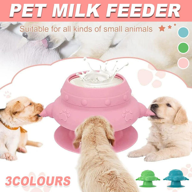Silicone Pet Feeding Device Anti-choking Bionic Breast-feeding Water Feeder
