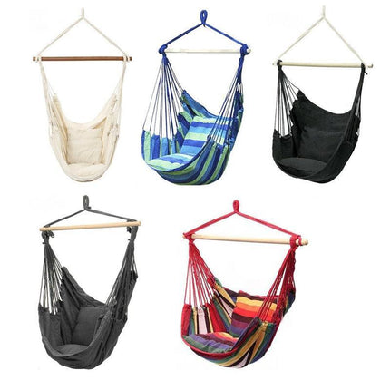 Portable Hanging Hammock Chair Swing Garden Outdoor Camping Soft Au New - Aimall