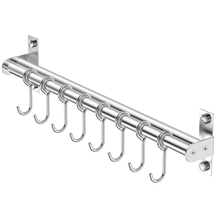 Stainless Steel Kitchen Utensil Storage Rack Organiser Lid Holder Wall Mount