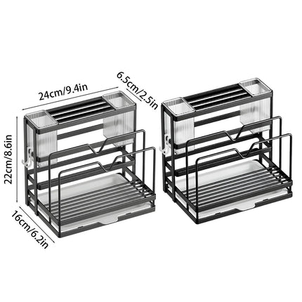 Kitchen Knife Rest Rack Universal Model Stainless Steel Wall-mounted Pot Holder