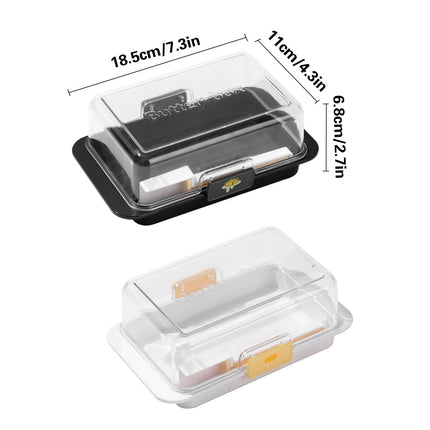 Butter Cheese Storage Box Kitchen Container with Lid Plastic Fridge Organizer