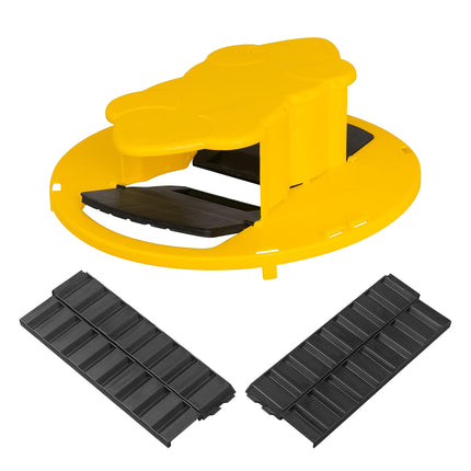 Flip Lid Bucket Rat Trap with Ramp Auto Reset Reusable Mouse Catcher No Bucket