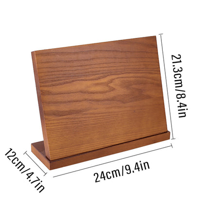 Wooden Magnetic Knife Holder Kitchen Counter Storage Rack Multi Functional Block