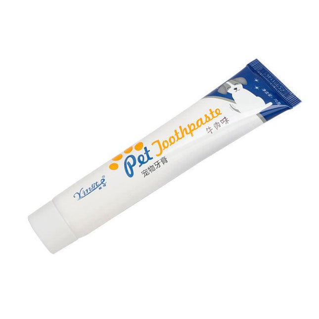 Beef Flavor Edible Pet Dog Cat Toothpaste Teeth Cleaning Care Oral Hygiene - Aimall