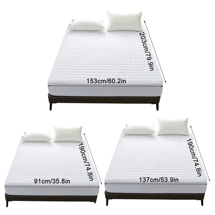Hotel Mattress Protector Bed Top Cover Waterproof Fitted Sheet Bedroom Hygiene