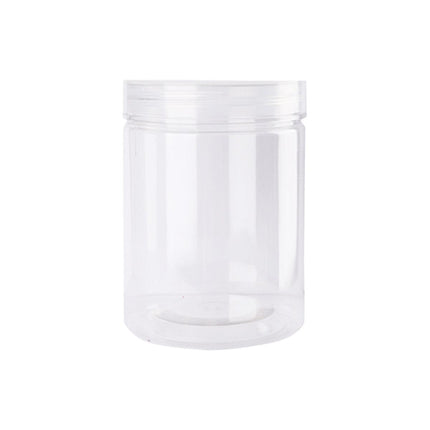 Wide Mouth Plastic Food Bottles 50pcs Transparent Sealed Storage Tanks Container
