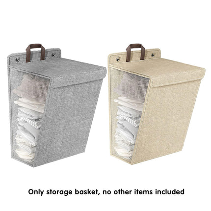 Foldable Laundry Basket Wall Mounted Clothes Storage Basket Household Organizer