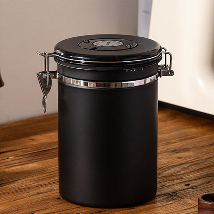 Coffee Powder Sealed Jar Airtight Storage Container for Kitchen Tea Sugar Beans