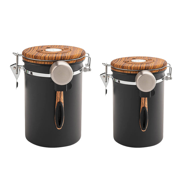 Coffee Bean Sealed Jar Storage Jar For Tea Powder With A Schedule And Spoon