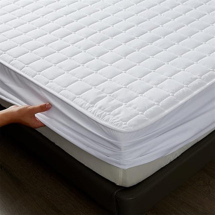 Hotel Mattress Protector Bed Top Cover Waterproof Fitted Sheet Bedroom Hygiene