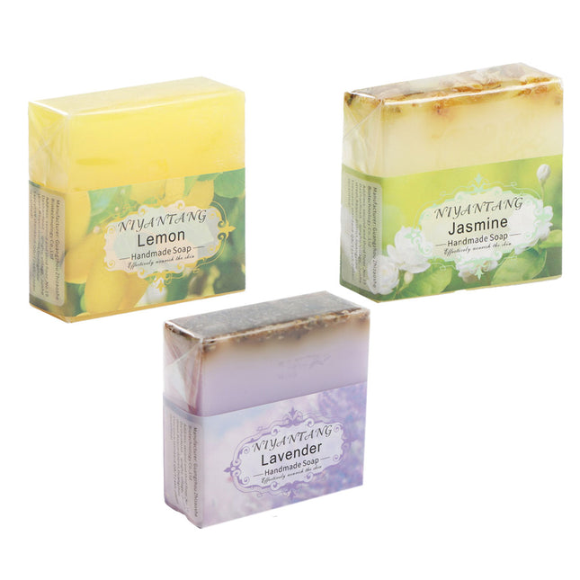 Essential Oil Soap Set 5PCS Plant Based Handmade Bars for Bath Face Hand Washing