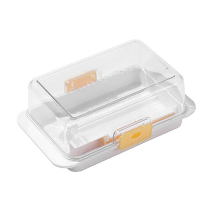 Butter Cheese Storage Box Kitchen Container with Lid Plastic Fridge Organizer
