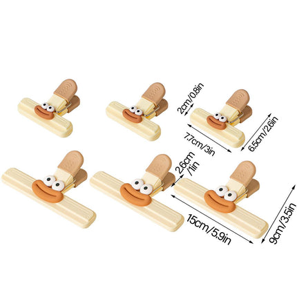 6pcs Plastic Clip Seal Food Snack Clip Sealer Bag Clips for Kitchen Storage
