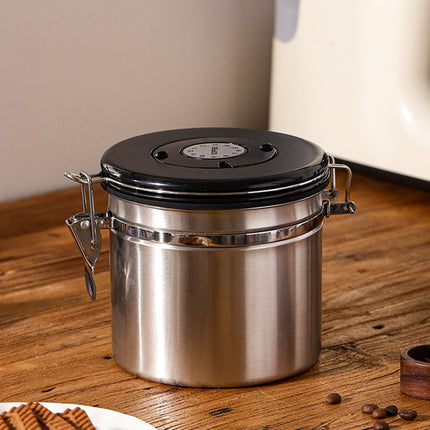 Coffee Powder Sealed Jar Airtight Storage Container for Kitchen Tea Sugar Beans
