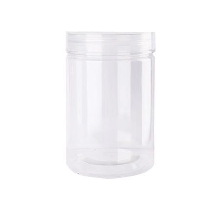 Wide Mouth Plastic Food Bottles 50pcs Transparent Sealed Storage Tanks Container