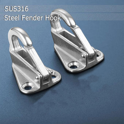 3PCS Stainless Steel Spring Hooks Heavy Duty Clip Hook for Boat Coat Hanger Use