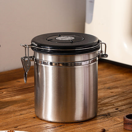 Coffee Powder Sealed Jar Airtight Storage Container for Kitchen Tea Sugar Beans