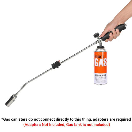 Propane Weed Burner Butane Gas Torch Garden Wand Lighter Handle Tool Kill Weeds