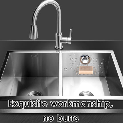 Stainless Steel Soap Dish Rack Suction Cup Silver Wall Mounted Bathroom Storage