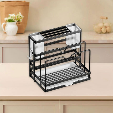 Kitchen Knife Rest Rack Universal Model Stainless Steel Wall-mounted Pot Holder