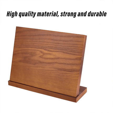 Wooden Magnetic Knife Holder Kitchen Counter Storage Rack Multi Functional Block