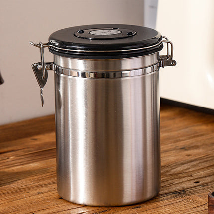 Coffee Powder Sealed Jar Airtight Storage Container for Kitchen Tea Sugar Beans