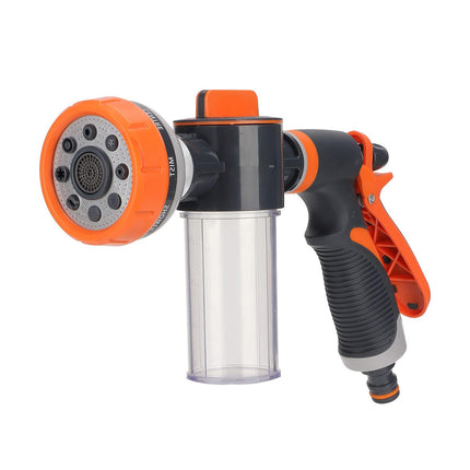 High Pressure Foam Spray Gun 8 Mode Garden Hose Nozzle Car Wash Cleaning Tool