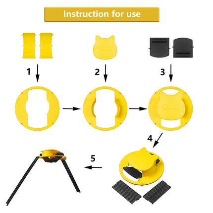 Flip Lid Bucket Rat Trap with Ramp Auto Reset Reusable Mouse Catcher No Bucket