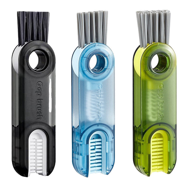 1/2pcs 3-in-1 U Shaped Bottle Thermos Cup Cleaning Brush with Rotating Heads