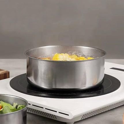 5PCS Food Storage Bowls Round Kitchen Containers with Lids for Fridge Pantry Use