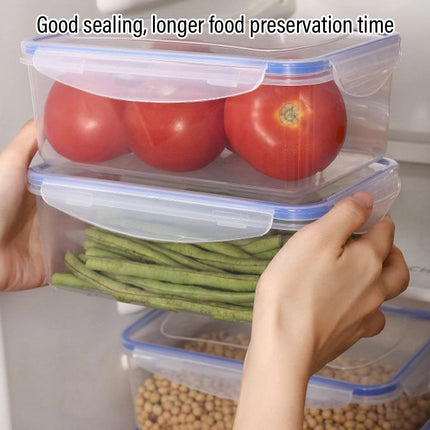 3PCS Clear Airtight Food Storage Containers Refrigerator Freezer Pantry Box
