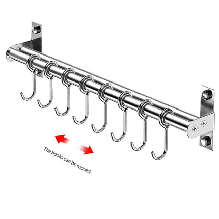 Stainless Steel Kitchen Utensil Storage Rack Organiser Lid Holder Wall Mount