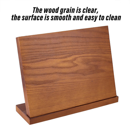 Wooden Magnetic Knife Holder Kitchen Counter Storage Rack Multi Functional Block