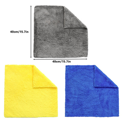 10PCS Microfiber Cleaning Cloths Car Detailing Towels Polishing Rags No Scratch