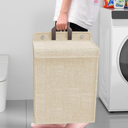 Foldable Laundry Basket Wall Mounted Clothes Storage Basket Household Organizer