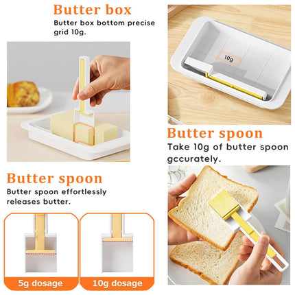 Butter Cheese Storage Box Kitchen Container with Lid Plastic Fridge Organizer
