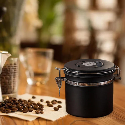 Coffee Powder Sealed Jar Airtight Storage Container for Kitchen Tea Sugar Beans