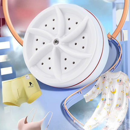 Travel Mini Portable Washing Machine Ultrasonic Turbine USB Laundry Washer