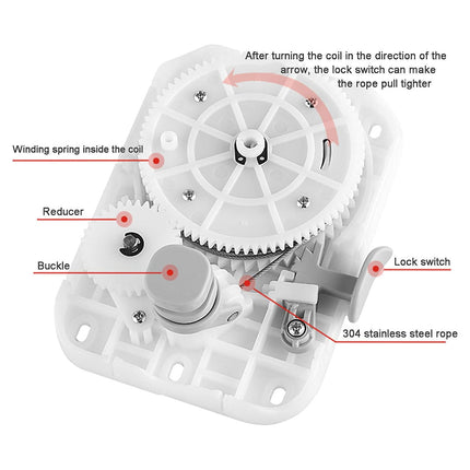 Invisible Clothesline Indoor Drying Rope Wall Mounted Laundry Retractable Line