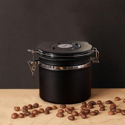 Coffee Powder Sealed Jar Airtight Storage Container for Kitchen Tea Sugar Beans