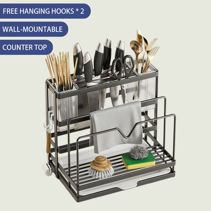 Kitchen Knife Rest Rack Universal Model Stainless Steel Wall-mounted Pot Holder