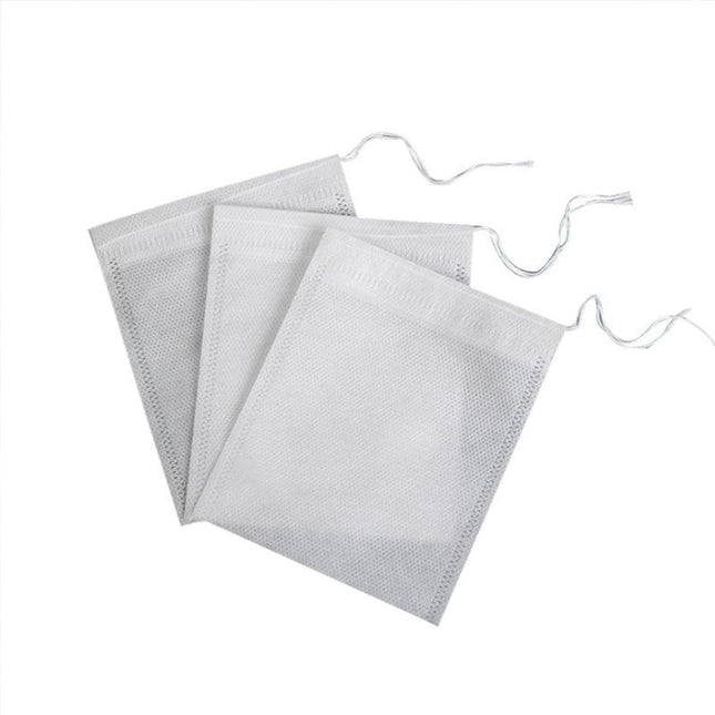 50X Reusable 100% Cotton Muslin Filter Bags Spices Herbs Tea Soup Drawstring - Aimall