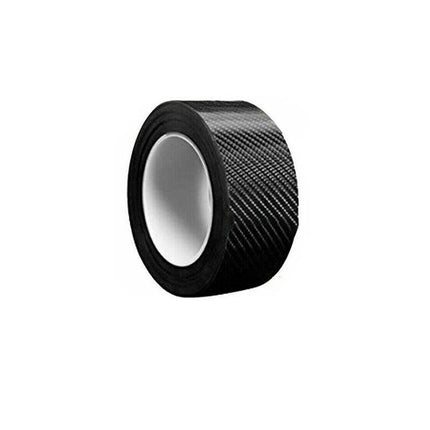 Cardoor Sill Protector Strip Carbon Fiber Bumper Sticker Rubber Trim Edge 5Cm*3M - Aimall