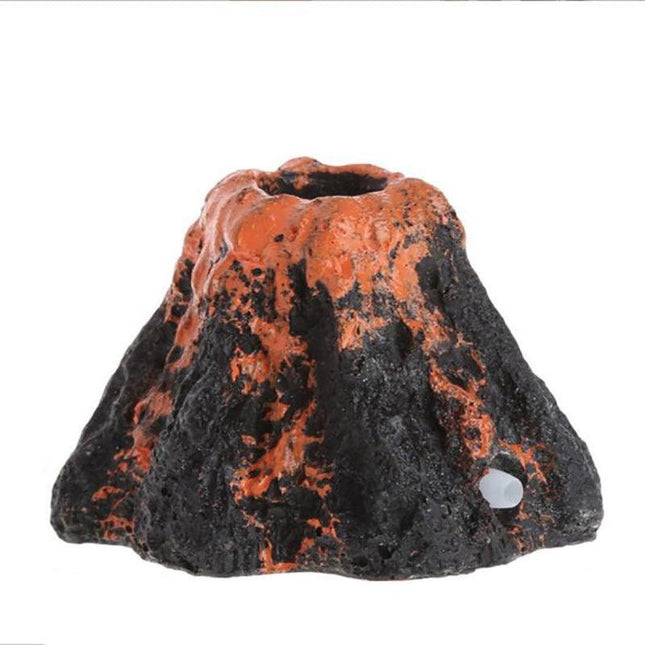 Aquarium Ornament Decoration Fish Tank Air Bubble Stone Volcano Shape Rockery Au - Aimall