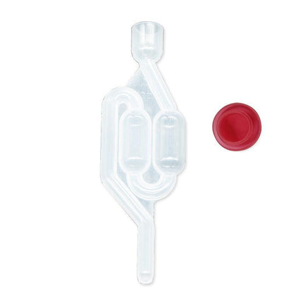 2Pcs Fermenter Airlock S Bubble Type Air Lock With Grommet Home Brew Beer Wine - Aimall