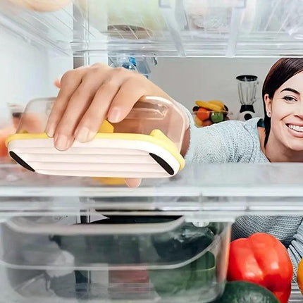 Square Butter Box with Knife Cheese Storage Container Cutting Tray for Kitchen