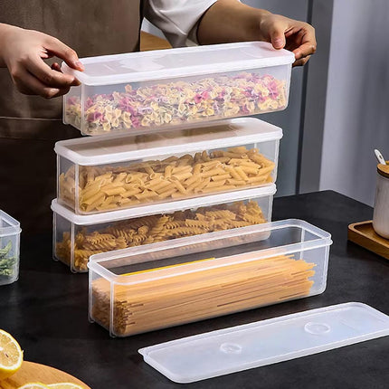 8pcs Noodles Storage Box Dry Food Container Spaghetti Pasta Fresh Keeping Box