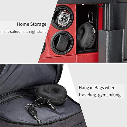 Premium Portable Watch Storage Bag Organiser Travel Case for Men and Women