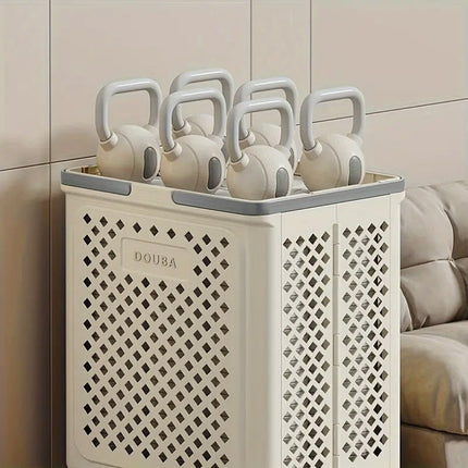 Folding Laundry Basket with Wheel Large Capacity Removable Dirty Clothes Storage