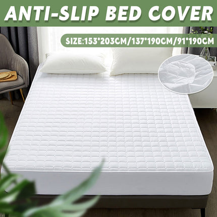 Hotel Mattress Protector Bed Top Cover Waterproof Fitted Sheet Bedroom Hygiene